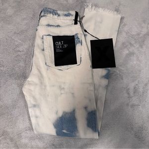 NWT Alexander Wang High Rise Straight Leg Cropped Denim Size 26